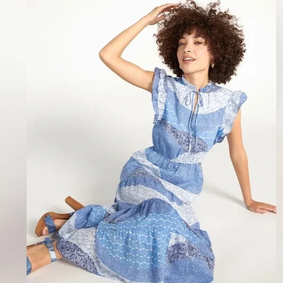 BB Dakota by Steve Madden Cotton Heatwave Midi Dress Plus Size 1X - Picture 2 of 8